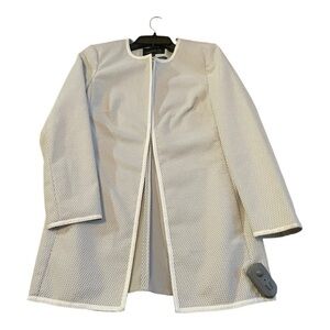 LAFAYETTE 148 New York gray and white Topper Jacket